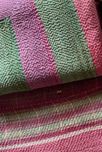 Sky Mist Handmade Vintage Bagru Block Print Throw