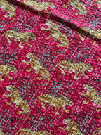 Serene Maple Cotton Reversible Kantha Throw