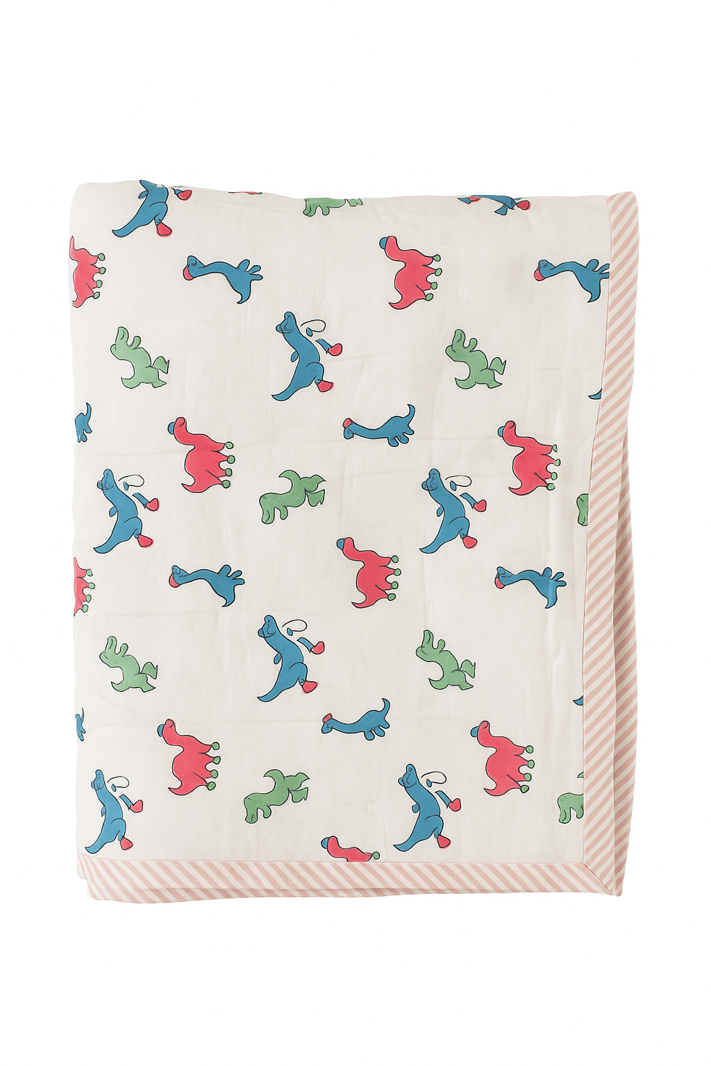 Rawr and Rest - 100% cotton Hand Made Artisnal Baby Quilt