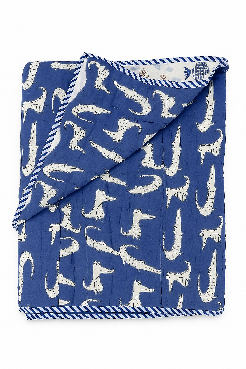 Bubbles and Giggles (Big) - 100% cotton Hand Made Artisnal Baby Quilt