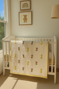 Honey Hugs (Big)- 100% cotton Hand Made Artisnal Baby Quilt