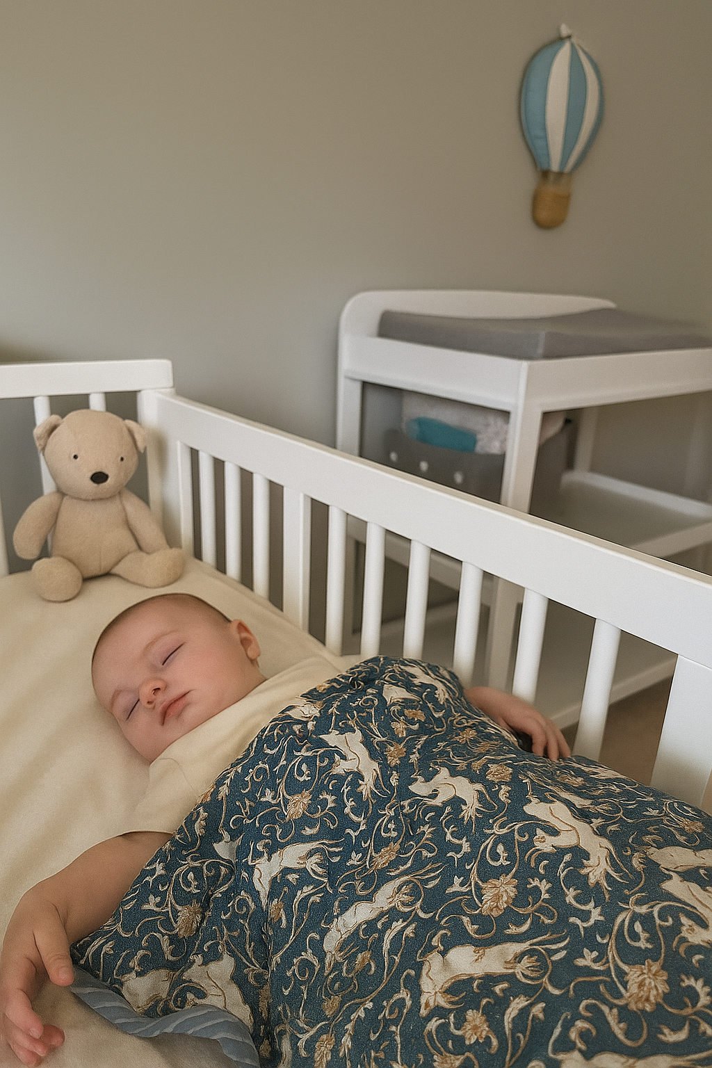 Snuggly Sprout - 100% cotton Hand Made Artisnal Baby Quilt