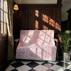 Garden Bloom Hand-Embroidered Cotton Suzani Throw