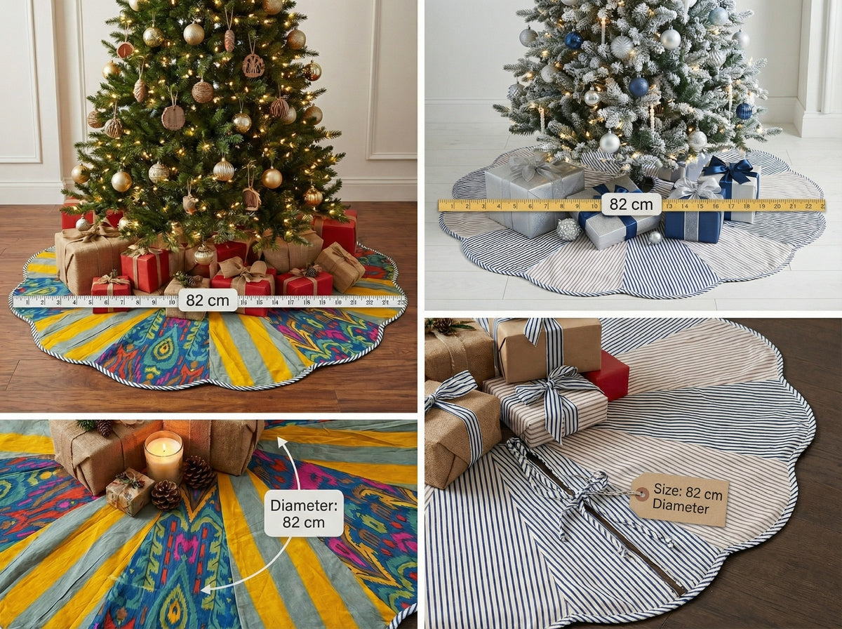 The Carousel Handmade Christmas Tree Skirt