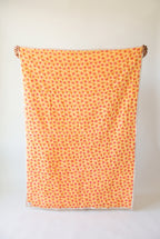 Storybook Friends reversible cotton baby blanket, side one, catalog hold