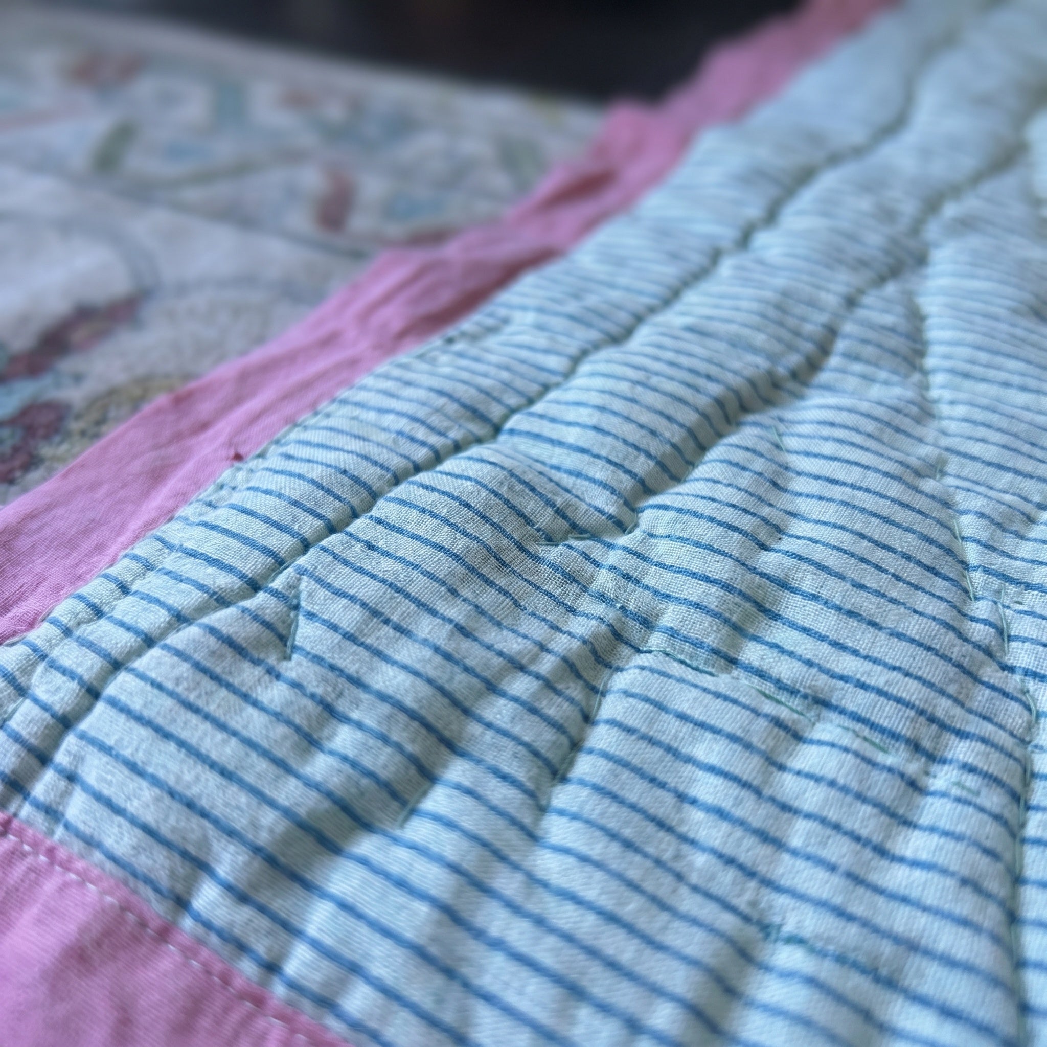 Dream Bloom 100% Cotton Handmade Artisanal Baby Quilt