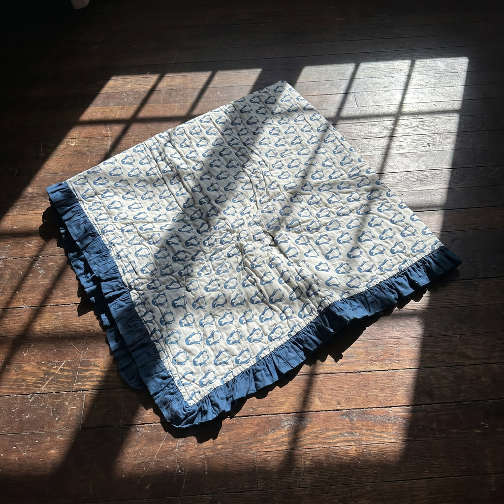 Maple Whisper 100% Cotton Handmade Artisanal Baby Quilt