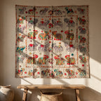 Old Fern Appliqué Pure Cotton Wall Hanging