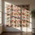 Old Fern Appliqué Pure Cotton Wall Hanging