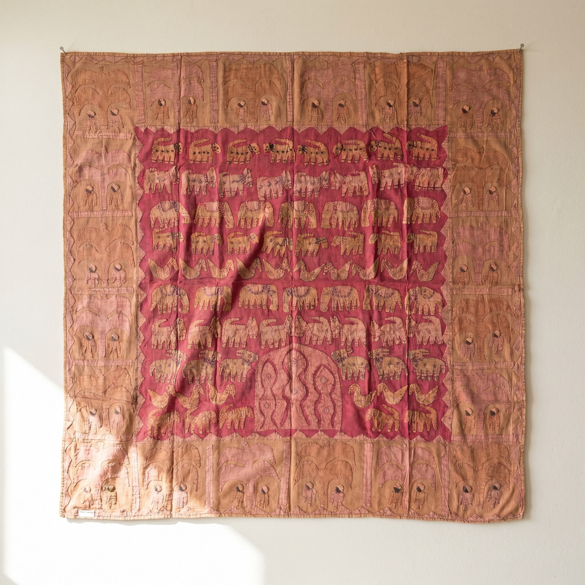 Dawn Echo Appliqué Pure Cotton Wall Hanging