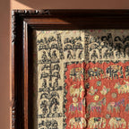 Serene Indigo Appliqué Pure Cotton Wall Hanging