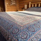 Dream Mist Handmade Kantha Queen Bedsheet