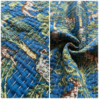 Sky Stone Cotton Reversible Kantha Throw