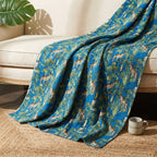 Sky Stone Cotton Reversible Kantha Throw