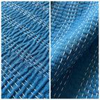 Sky Stone Cotton Reversible Kantha Throw