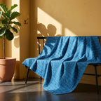 Sky Stone Cotton Reversible Kantha Throw