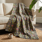 Sun Marigold Cotton Reversible Kantha Throw