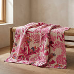 Lotus Petal Cotton Reversible Kantha Throw