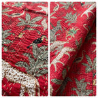 Soft Mist Cotton Reversible Kantha Throw