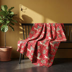 Soft Mist Cotton Reversible Kantha Throw