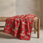 Soft Mist Cotton Reversible Kantha Throw
