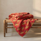 Serene Maple Cotton Reversible Kantha Throw