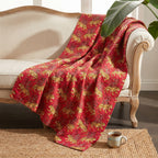 Serene Maple Cotton Reversible Kantha Throw