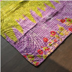 Eternal Stitch Hand-Made Kantha Throw Blanket