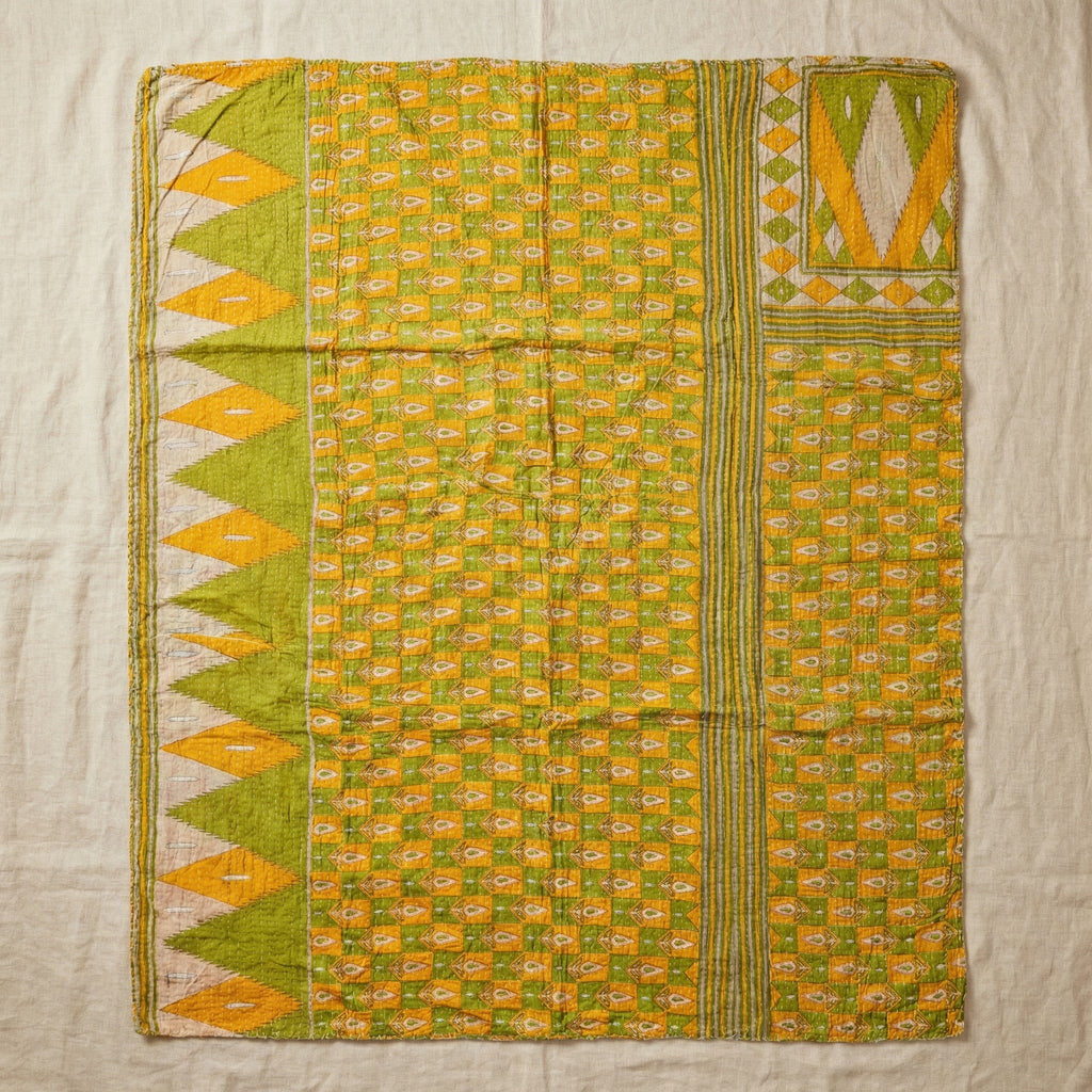 Weaver’s Dream Hand-Made Kantha Throw Blanket