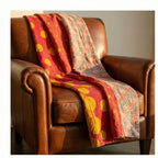 Desert Mirage Hand-Made Kantha Throw Blanket