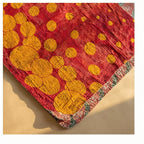 Desert Mirage Hand-Made Kantha Throw Blanket