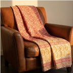 Varanasi Morning Hand-Made Kantha Throw Blanket