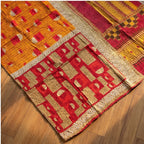 Sacred Stitch Hand-Made Kantha Throw Blanket