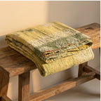 Vintage Voyage Hand-Made Kantha Throw Blanket