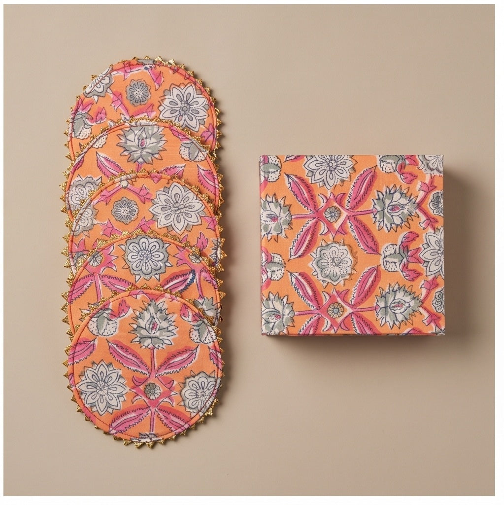 Ember Clay Handmade Royal Tea Coaster Set