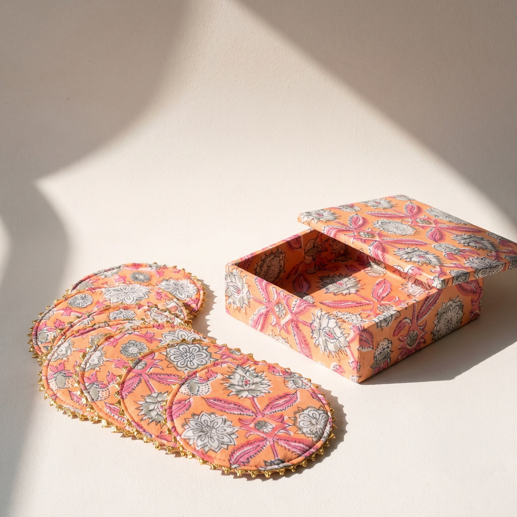 Ember Clay Handmade Royal Tea Coaster Set