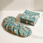 Amber Silk Handmade Royal Tea Coaster Set