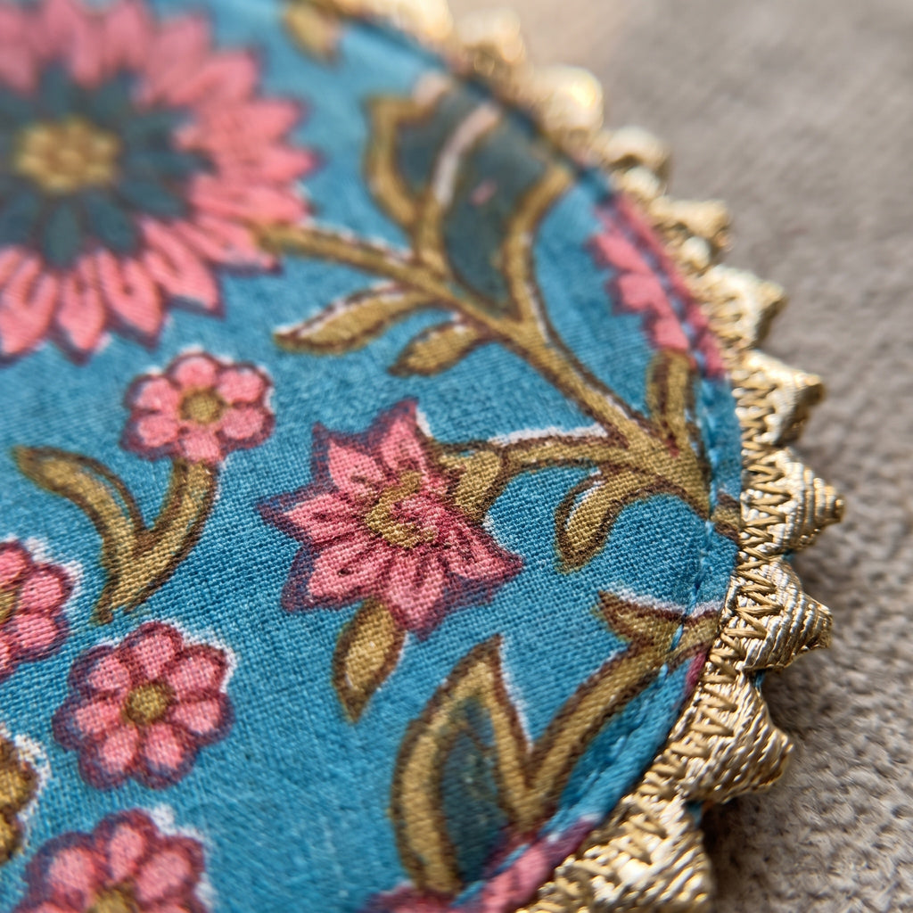 Golden Dawn Handmade Royal Tea Coaster Set
