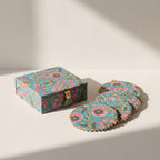 Golden Dawn Handmade Royal Tea Coaster Set