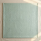 Teal Garden Bird Kantha Queen Size Bed-spread (Reversible)