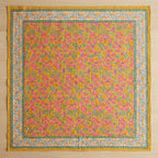 Marigold Garden Kantha Queen Size Bed-spread (Reversible)