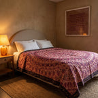 Bunchberry Handmade Aari Work Bedspread