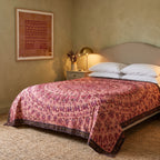 Bunchberry Handmade Aari Work Bedspread