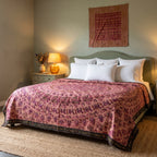 Bunchberry Handmade Aari Work Bedspread
