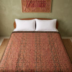 Labrador Tea Handmade Aari Work Bedspread