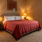 Common Harebell Handmade Aari Work Bedspread