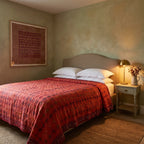 Common Harebell Handmade Aari Work Bedspread