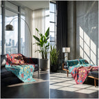 Dawn Hue Luxury Vintage Suzani Kantha Throw
