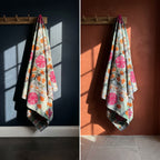 Terra Whispering Luxury Vintage Suzani Kantha Throw