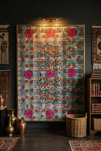 Terra Whispering Luxury Vintage Suzani Kantha Throw